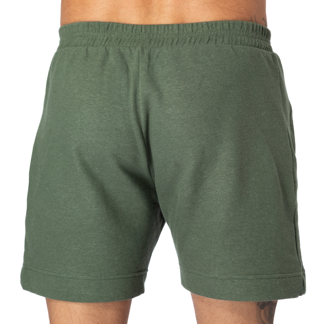 Hemp fleece shorts HAB Olive