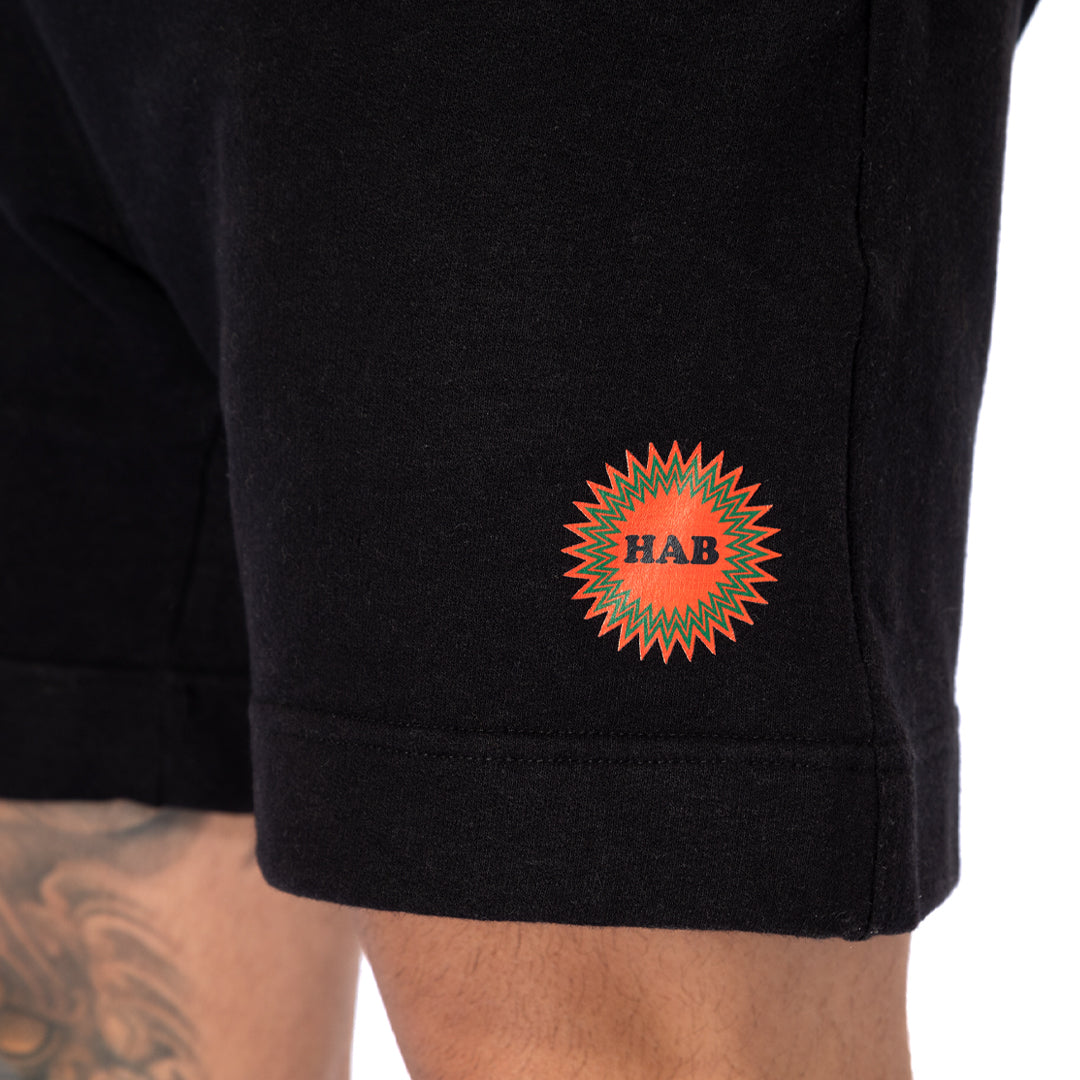 Hemp fleece shorts HAB Sunset