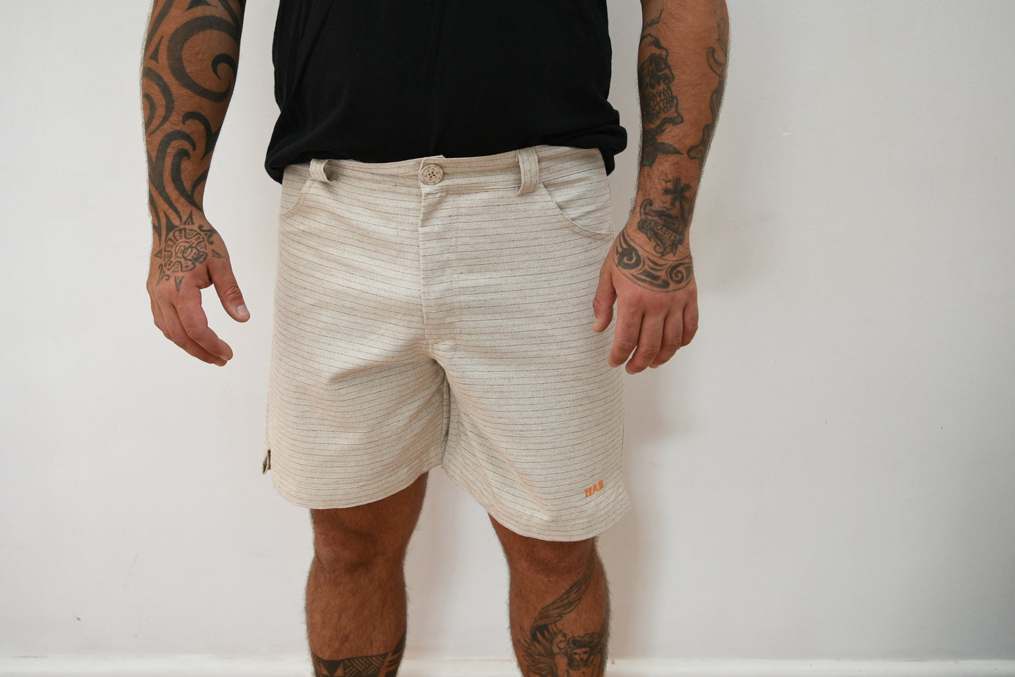 Organic Cotton Shorts HAB Coconut White