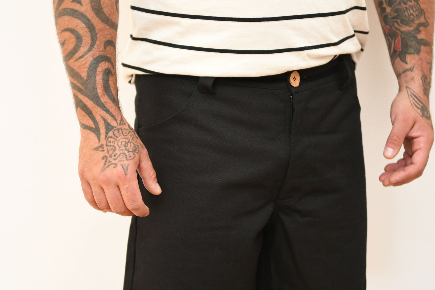 Organic cotton Shorts HAB Coconut Black