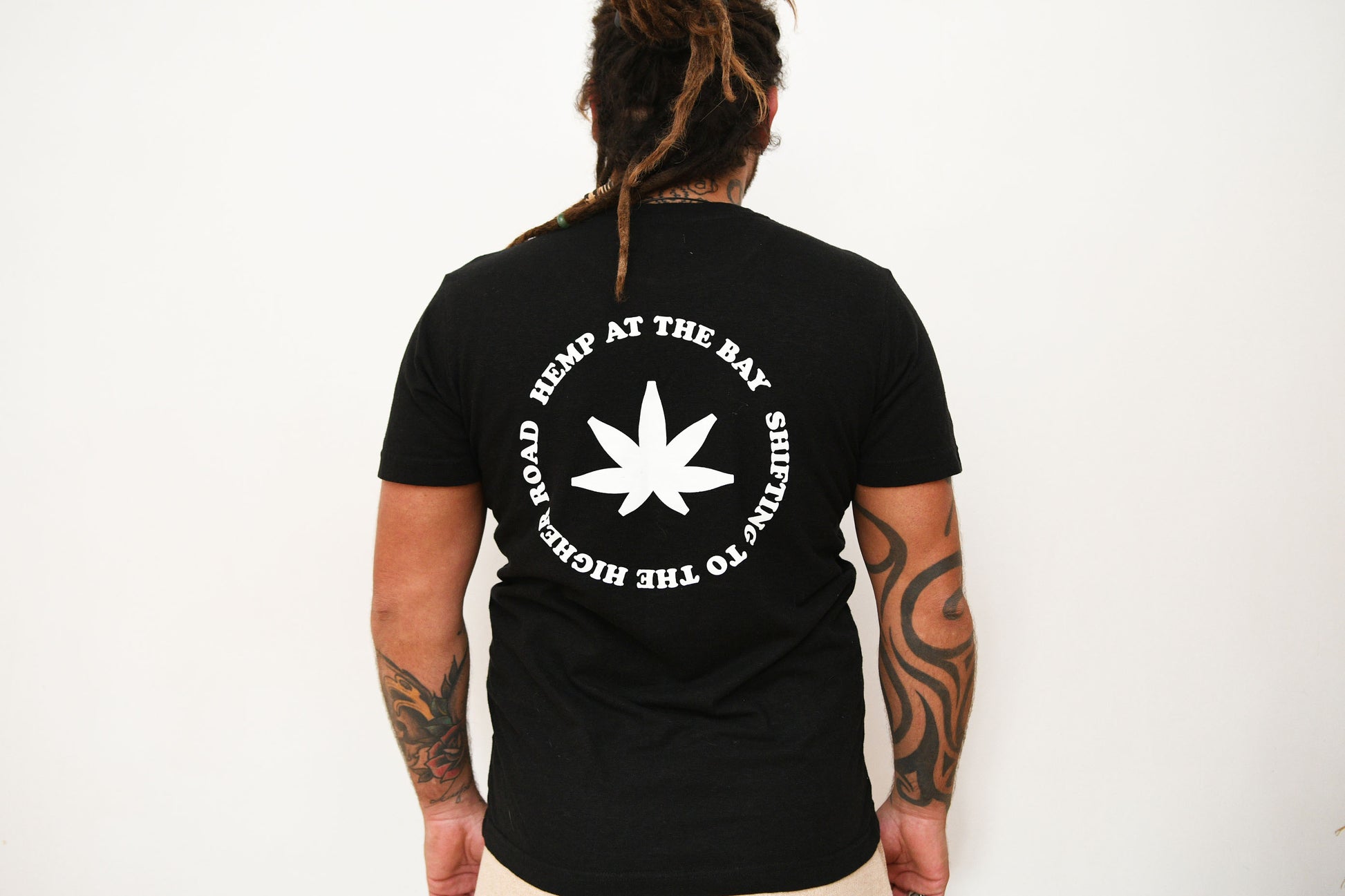 Hemp Tshirt HAB Shifting to the Higher road Black