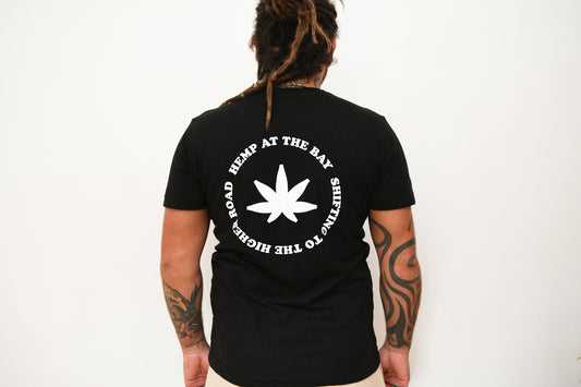 Hemp Tshirt HAB Shifting to the Higher road Black