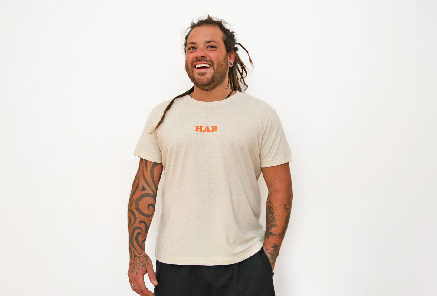 Hemp Tshirt HAB Sunset Oatmeal