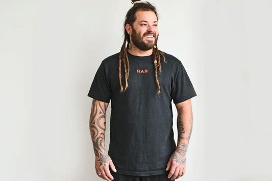 Hemp Tshirt HAB Sunset Black