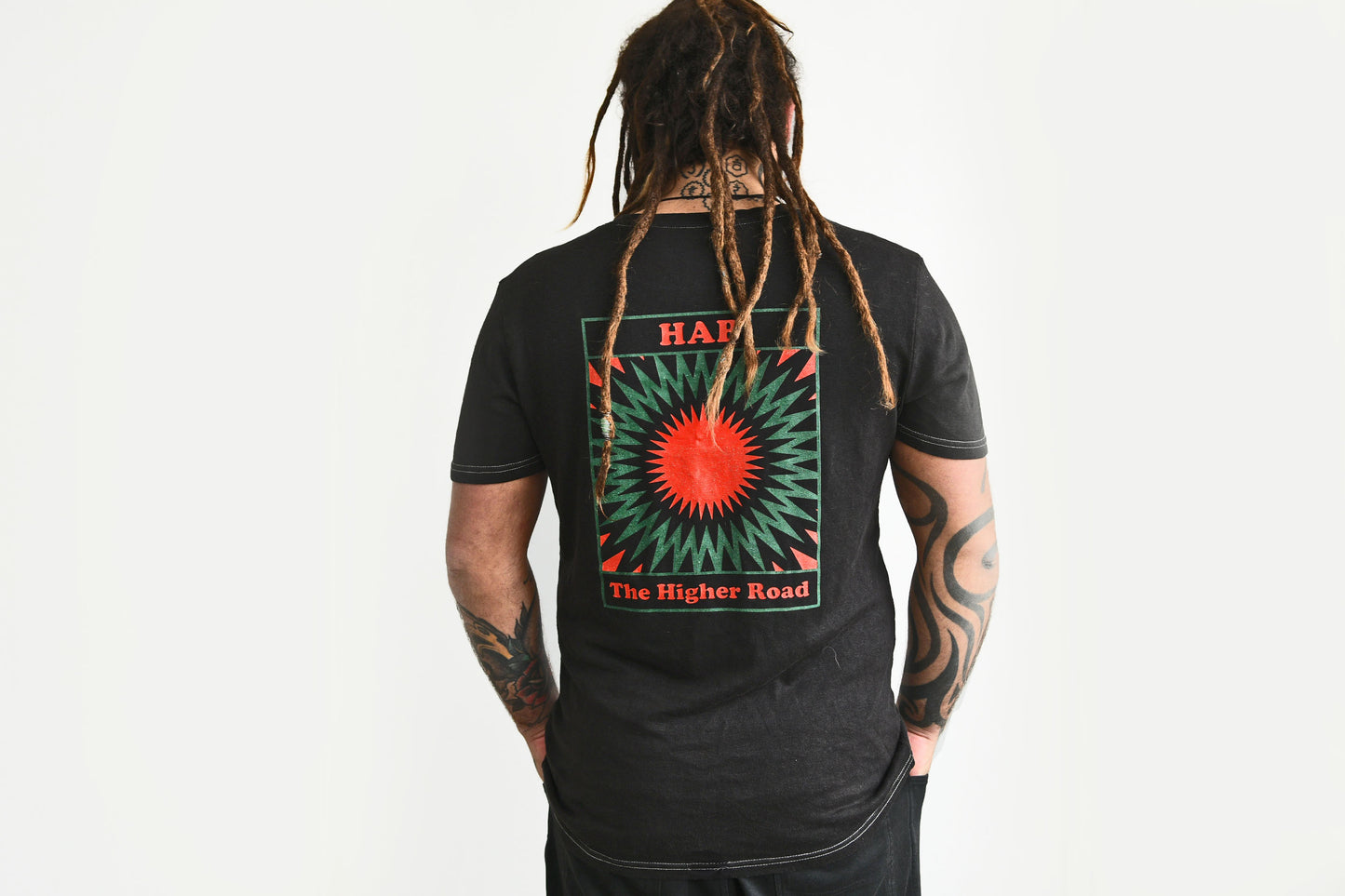 Hemp Tshirt HAB Sunset Black