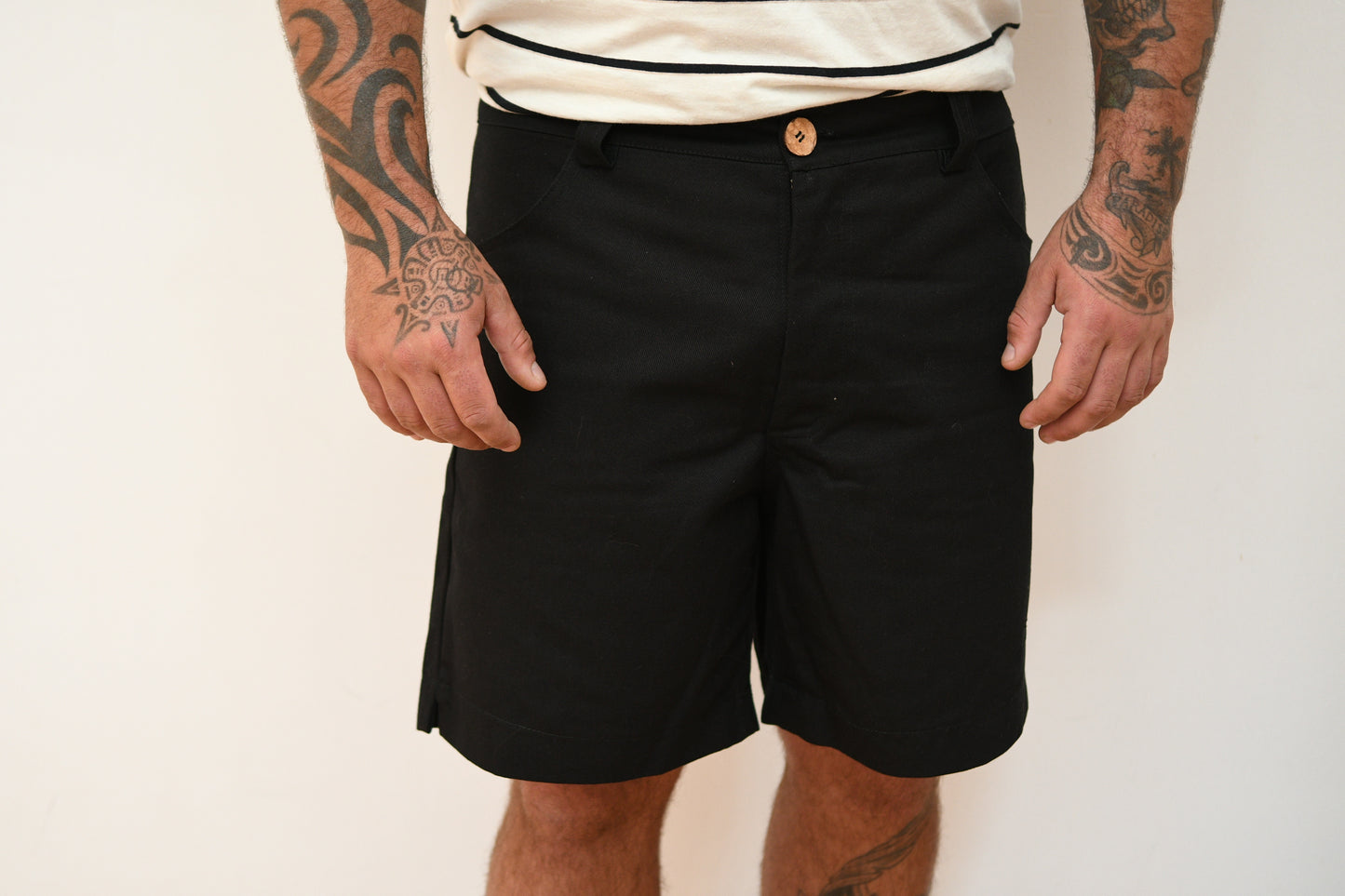 Organic cotton Shorts HAB Coconut Black